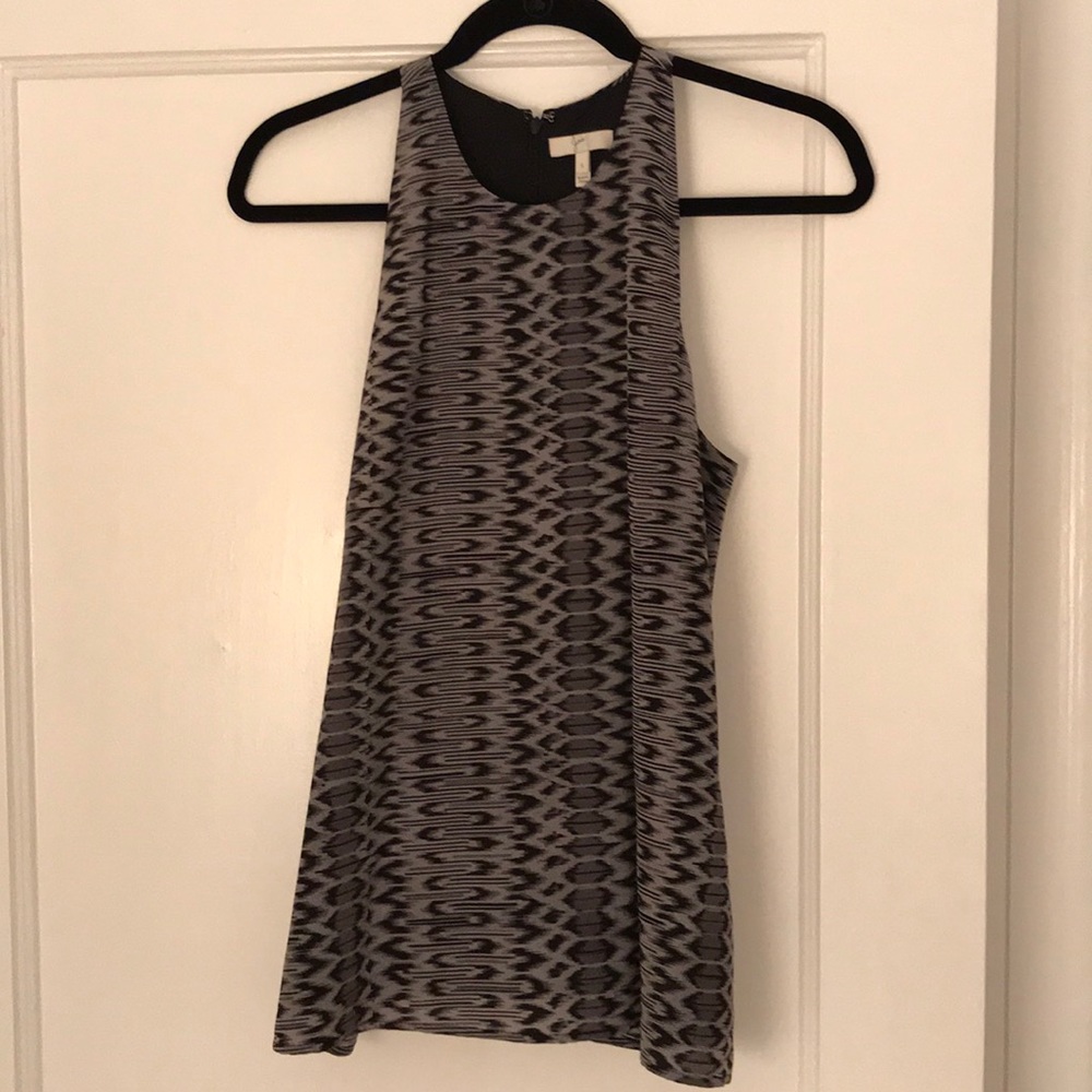 Joie silk top, gray sz small